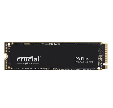 כונן אחסון פלאש מהיר קרושיאל Crucial CT2000P3PSSD8 P3 Plus 2TB PCIe M.2 2280 SSD Read 5000MB/s Write 4200MB/s 440TBW